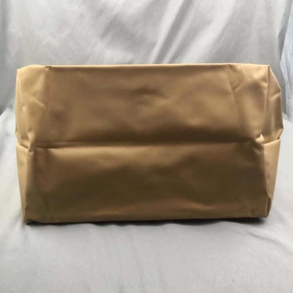 NWT Longchamp Le Pliage Medium Handbag Khaki Canvas Shoulder M - Picture 7 of 9